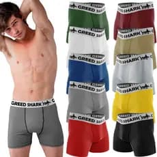 Kit com Cuecas Boxer Box Adulto Microfibra Premium Cueca Lisas