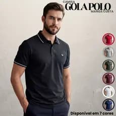 Camisa Polo Masculina 100% Algodão Conforto e Durabilidade