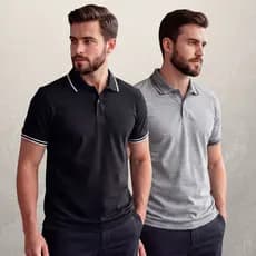 Kit 2 Camisa Gola Polo Masculina Tecido 100% Algodão Premium