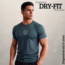 Camiseta Masculina Dry Fit Raglan Premium Manga Curta Academia Fitness Casual Tecido Confortável