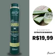 Shampoo Bela Gui Professional de Babosa - Hidratação, Brilho e Força para Cabelos Ressecados