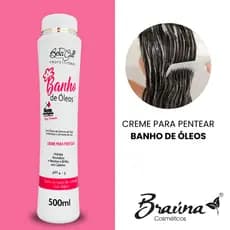 Creme Bela Gui Banho de Óleos 500g - Hidratação, Nutrição e Controle de Frizz