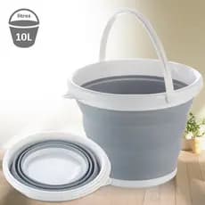 Balde Dobrável Retrátil 10 Litros Silicone Original