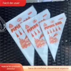 100 Sacos De Confeitar Descartável Profissional Master Utensílios Cobertura Bolo Cupcake