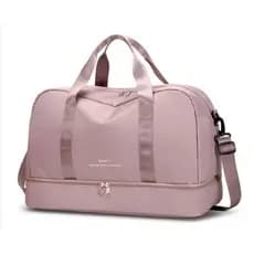 Bolsa Mala Para Viagem Academia Multifuncional De Grande Capacidade De Camada Dupla Sport  Com  Impermeável Alça Lateral