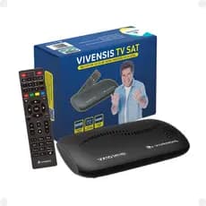 Receptor de TV Vivensis VX10 Sat HD Regional Conversor Parabolica Digital Livre Bivolt