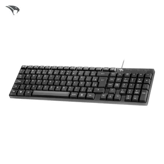 Teclado Com Fio Viper Pro Office VO101 Focus Elevate USB PC ABNT2 Preto
