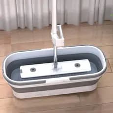 Balde Retangular  Dobrável Retrátil Com Rodinhas - 55X25CM