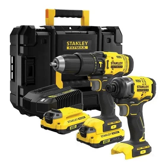 Kit Combo Parafusadeira Sbd715 / Paraf.Impacto Sbi810 20v Stanley Sbdi465d2t-Br