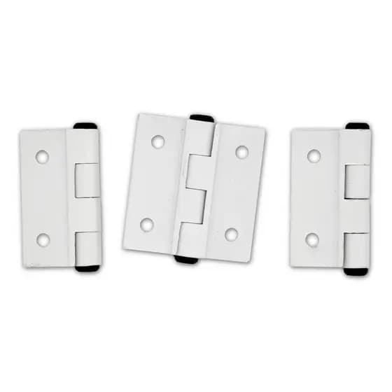 KIT 3 Dobradiça 40x40 Alumínio Porta Janela Mosquiteiro, abrigo. Acompanha parafusos para fixação