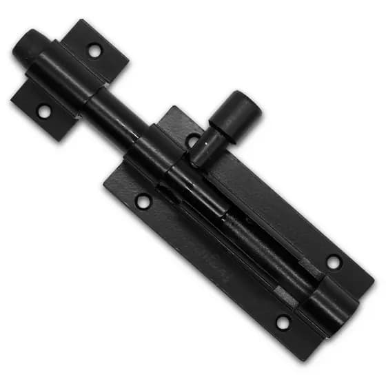 Ferrolho 90mm Alumínio Fosco - Kit 10 Peças para Portas de Alta Resistência