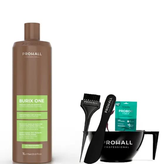 Prohall Burix One 1L Liso Suave Ácido Tanino + Kit Exclusivo
