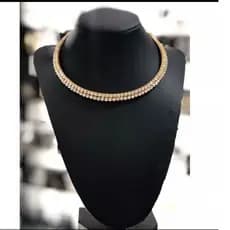 Colar Chocker com Strass / Gargantilha Ice Cuban com Brilhante