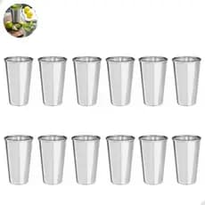 Jogo De Copos Inox Copo De Aluminio Copo Inox Copo Chopp Copo Inox Resistente 250ml Copo de Inox