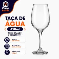 Taça De Agua 490Ml Taça De Vidro Para Vinho Taça De vidro Grande Para Água Ou Vinho kits diversos