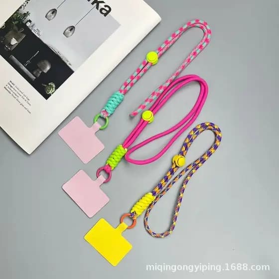 Cordão Suporte Para Celular  Anti-perda  46cm Para Pescoço Modelo Curto