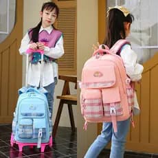 Trolley Schoolbag Versão Coreana Mochila Casual de Grande Capacidade para Redução de Carga em All-Match