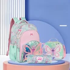 Mochila Escolar Infantil , Bolsa Leve Para Viagem , Estudante , Ombro , Casual , Três Peças ,