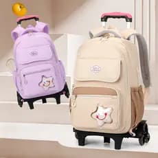 Mochila escolar fofa de alto valor, mochila feminina para estudantes do ensino fundamental, meninos, meninas, leve, redu