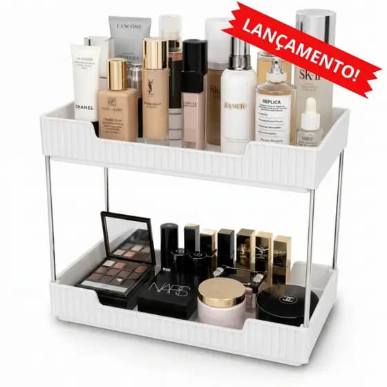 Estante Rack Organizador Prateleira de Acrílico para Banheiro Quarto Multiuso