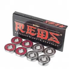 Rolamentos De Skate BONES REDS 8 Pacotes 8 Mm 608 Tamanho Padrão Para Rodas Longboard