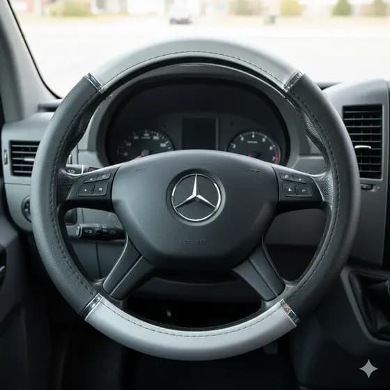Capa Protetora de Volante Compatível com Fiat Ducato Furgão Linha Pesada Protetor Macio Reforçado
