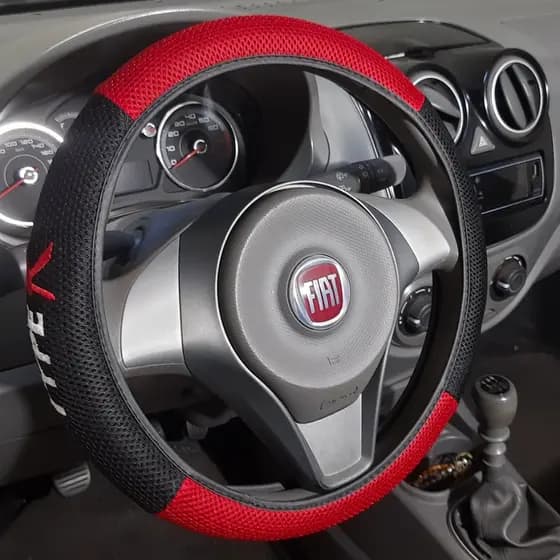 Capa Protetora de Volante Linha Esportiva Typer em Tecido Respirável Flexível Universal Premium 38cm