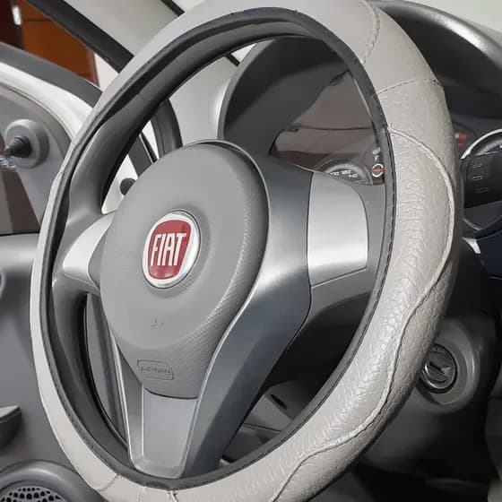 Capa de Volante em Couro Sintético com Costura Reforçada Compatível Para Carros de Passeio Premium
