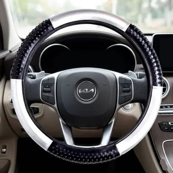 Capa de Volante Automotivo com Massageador Emborrachado Macio Universal Pálio Uno Gol Onix Fox