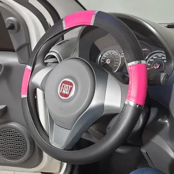 Capa Protetora de Volante Universal Emborrachada Flexível Modelo 6 Cromos - Várias Cores