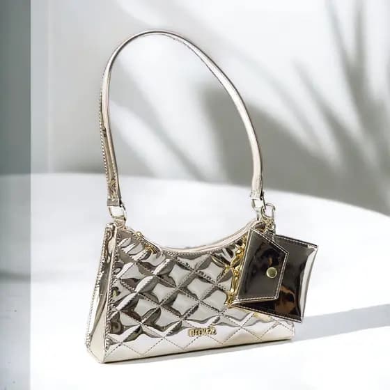 Bolsa Feminina Meia Lua Vinil Balada Mini