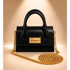 Bolsa Feminina Mini Gabriely Ribeiro Alça Corrente Transversal Inverno