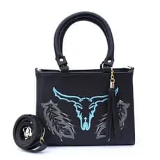 Bolsa Feminina Lorena Alça Transversal Removível Country Bordada