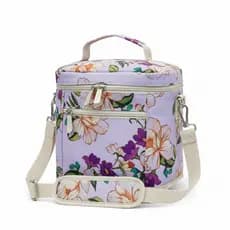 Bolsa Térmica Feminina Fashion Impermeável Porta Marmita e Bebidas | Lancheira Térmica Grande Conserva Quente e Gelado