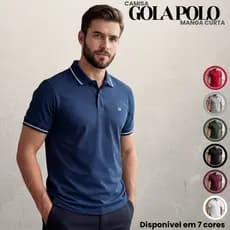 Camisa Gola Polo Masculina Algodão Premium Confortável Elegante