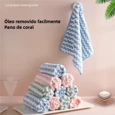 Pano Reutilizavel Flanela De Limpeza Magico Limpa Tudo 20 Un