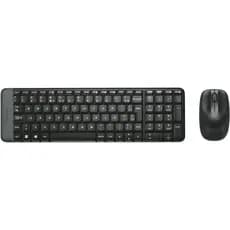 Combo Teclado E Mouse Logitech Mk220 Preto Compacto Wireless Usb Sem Fio ABNT2