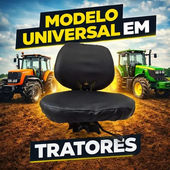 Capa Banco Trator Proteção Couro Sintético Impermeável Resistente Protege Chuva Sol Poeira Desgaste