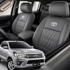 Capa Banco Automotivo Carro Couro Toyota Hilux 2006 - 2015 Jogo Completo Sob Medida Impermeável