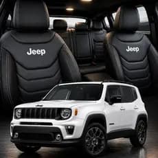 Capa Banco Automotivo Jeep Renegade 2016 - 2023 Jogo Completo Couro Impermeável Sob Medida