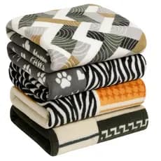 Kit 10 Mantas Estampada e Lisas 2,00 X 1,80 Mt