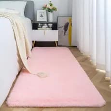 Tapete Fofo Peludo Antiderrapante Macio Passadeira para Sala de Jantar/Quarto/Casa 2,00m X 0,60cm