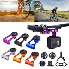 dusur9 Ciclismo Cronômetros Velocímetro Rack Bicicletas Guiador Suporte Extensão Computador Montar Luz