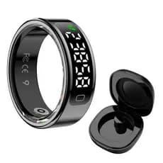 Nova Tela De Exibição R11C Anel Inteligente Gesto Furto Vídeo/Escova Monitor Saúde 1ATM À Prova Dwaterproof Água Smartri