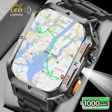 2026 Novo Robusto Militar GPS Smartwatch Relógio Inteligente Masculino Para Bluetooth Chamada Monitoramento De Sa