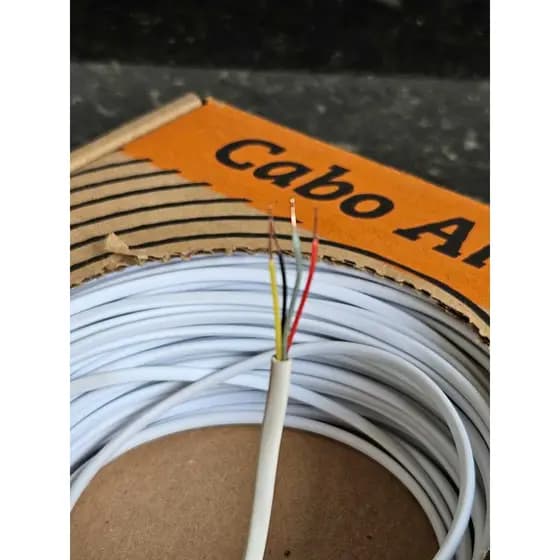 Cabo Para Iluminação Led Piscina e Projetos com Fita Led Sem Blindagem 4 Vias Multi Cores