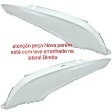 Carenagem Tampa Lateral Biz 125 Ano 2011 Até 2017 Carenagem Cor branco Par