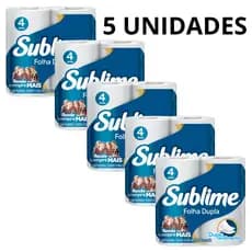 Papel Higiênico Sublime Folha Dupla 30m Pacote 4 Rolos, Maciez KIT 1UNI 2UNI 3UNI 4UNI 5UNI