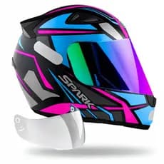 Capacete Feminino Ebf Tiffany Sportivo Mais Viseira Camaleão