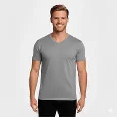 Camiseta Masculina Gola V Casual Balada FItness Viscolycra estilo Slim Fit Várias Cores
